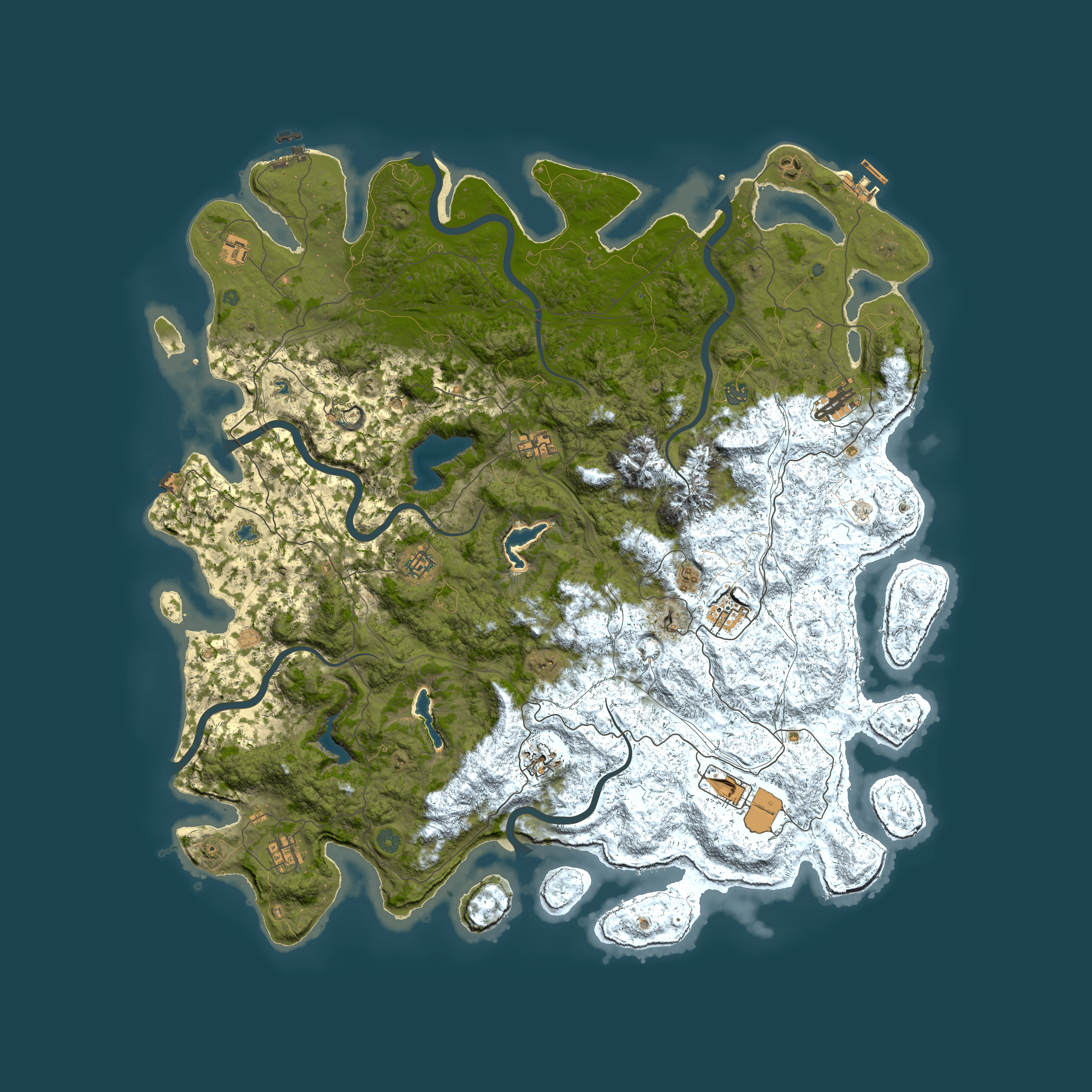 Full top-down render of Rust map seed 791809788, 5500x5500m
