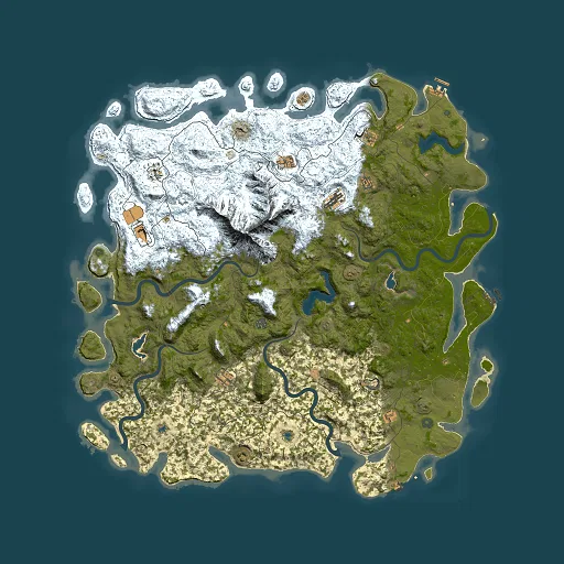 Rust map seed 156288237, 6000x6000m top-down preview