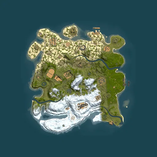 Rust map seed 1056303723, 3500x3500m top-down preview