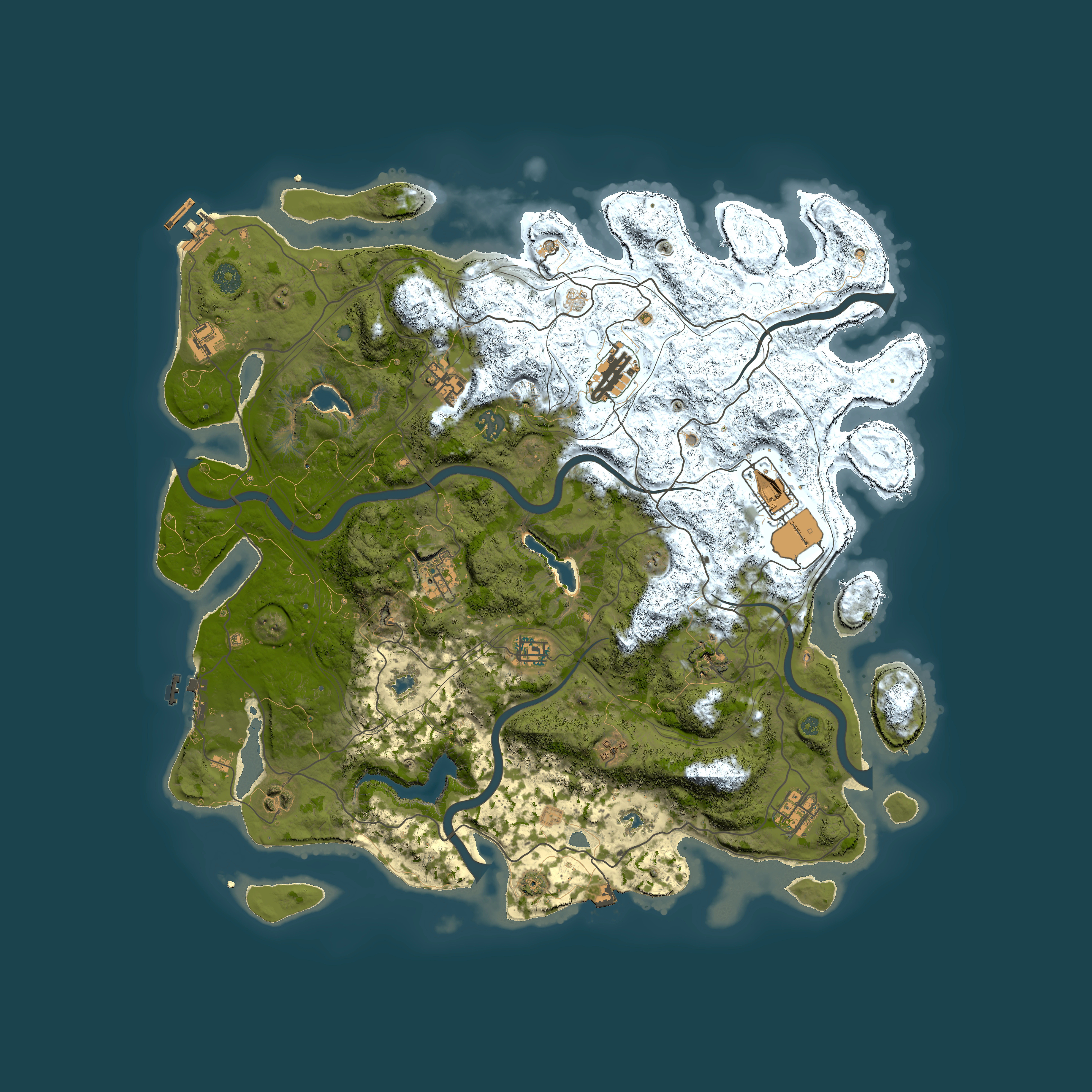 Full top-down render of Rust map seed 171412819, 4500x4500m
