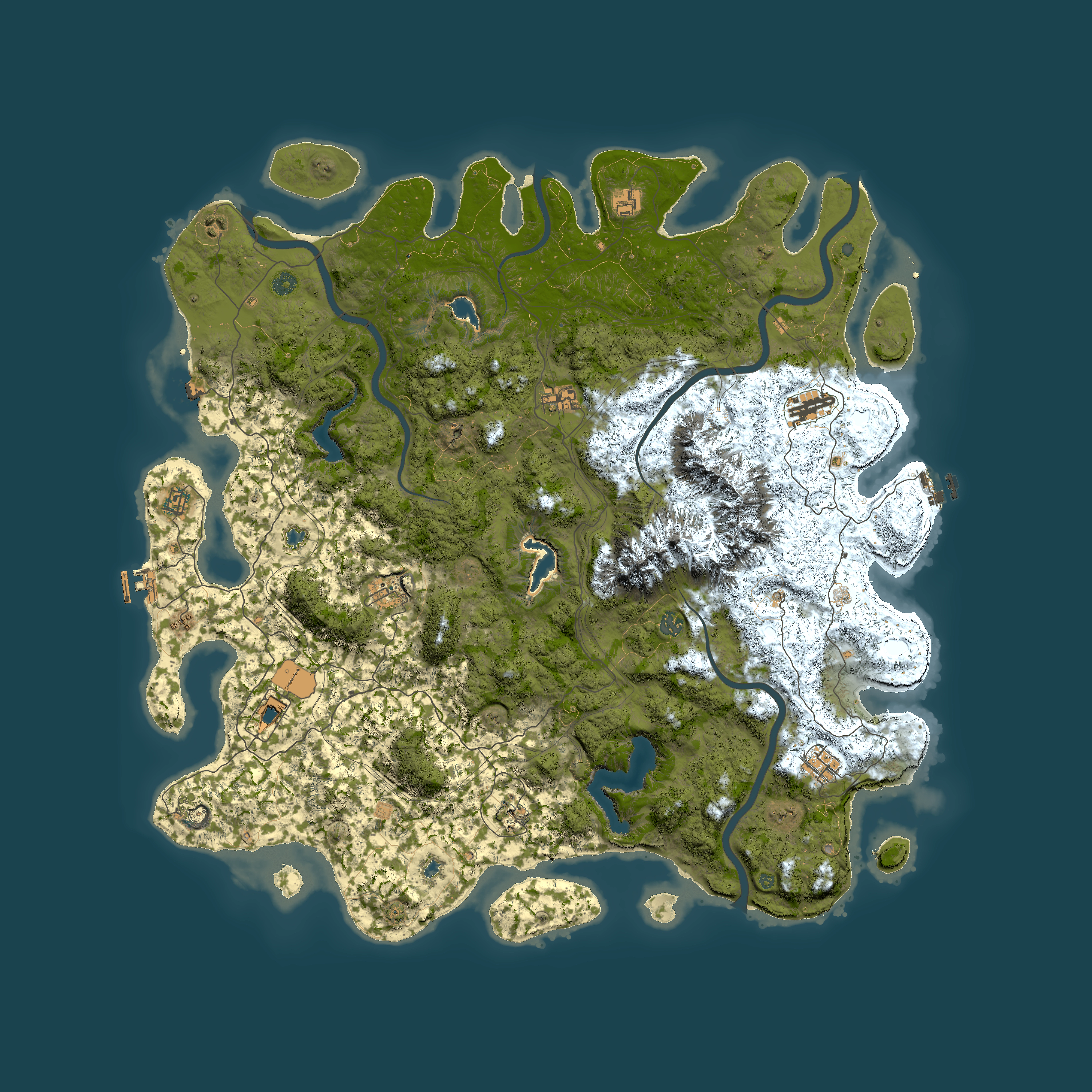 Full top-down render of Rust map seed 1476305827, 5500x5500m