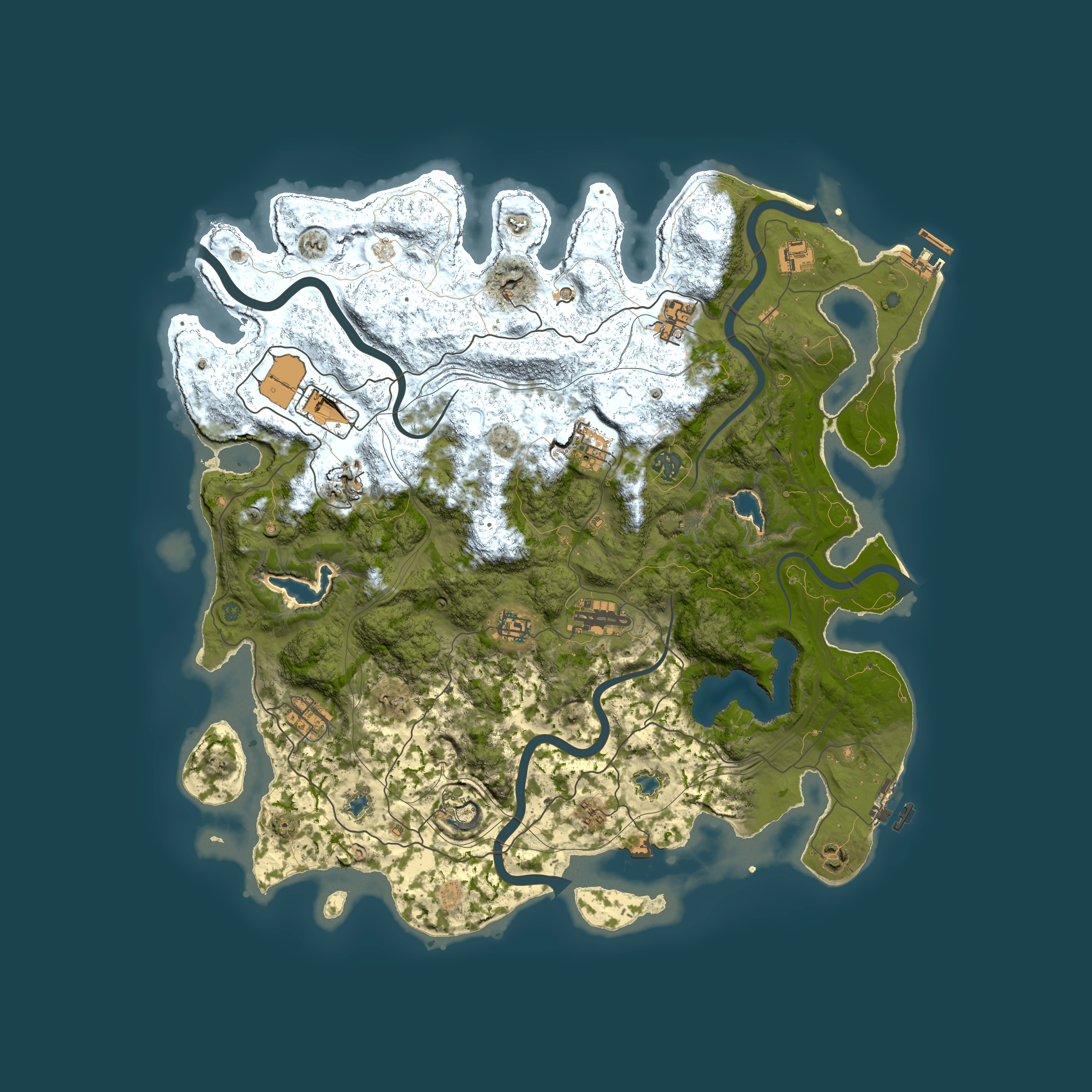 Full top-down render of Rust map seed 271082864, 4500x4500m