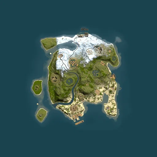 Rust map seed 848072440, 2500x2500m top-down preview