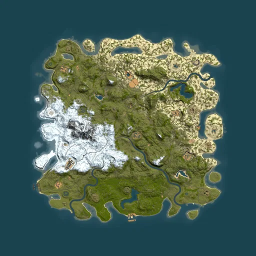 Rust map seed 1837605048, 5500x5500m top-down preview