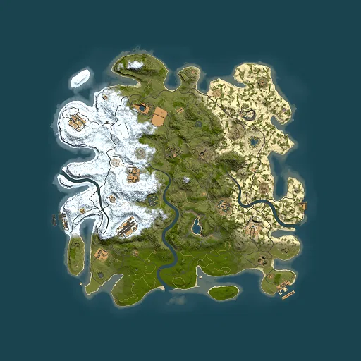 Rust map seed 554337684, 4000x4000m top-down preview