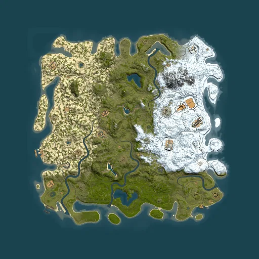 Rust map seed 946125245, 5500x5500m top-down preview