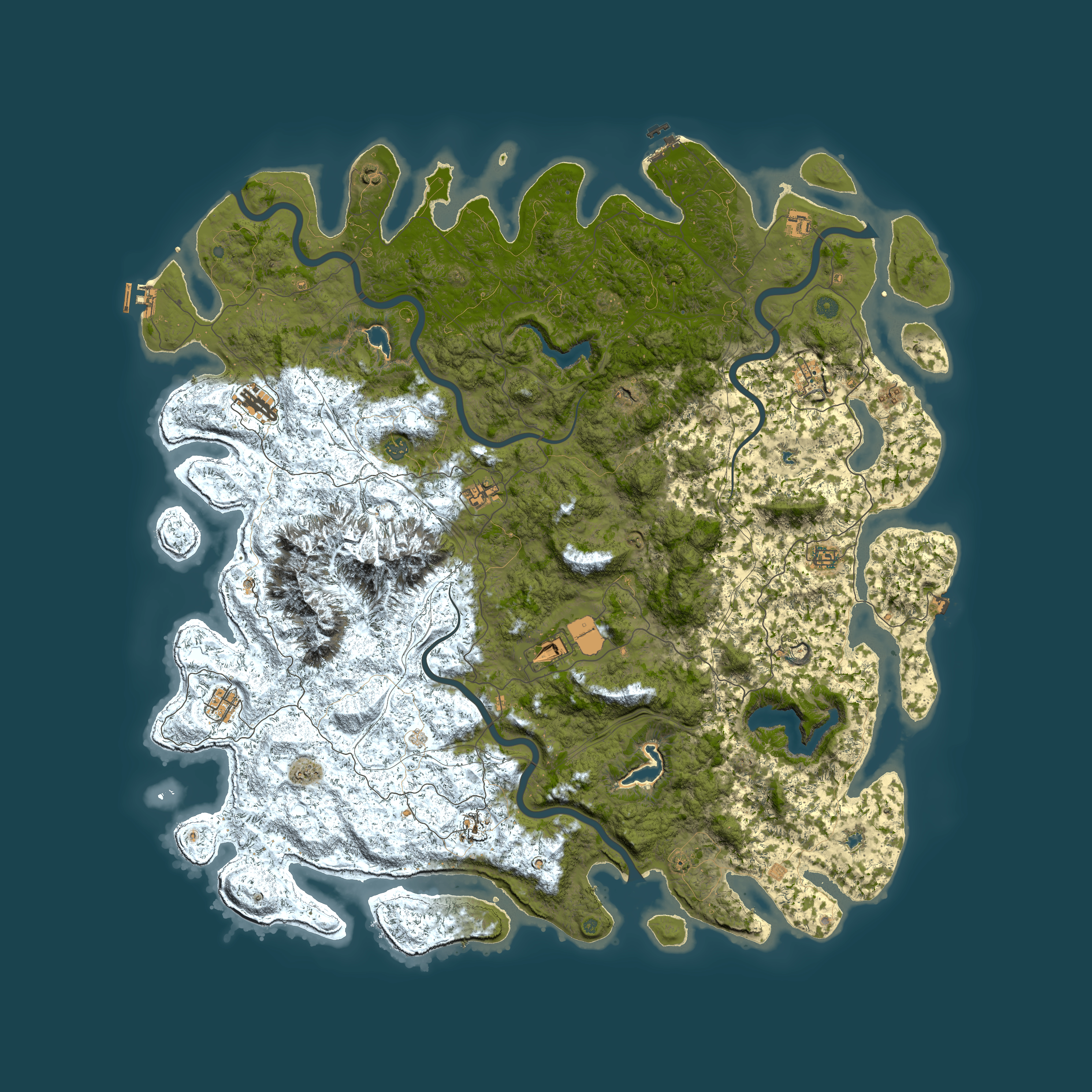 Full top-down render of Rust map seed 1030345734, 6000x6000m