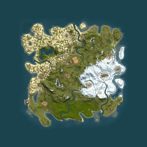 Rust map seed 1483575020, 4500x4500m top-down preview