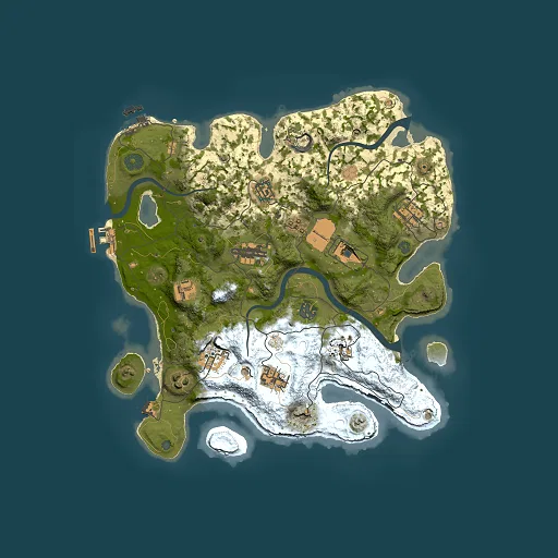 Rust map seed 2014952043, 3500x3500m top-down preview