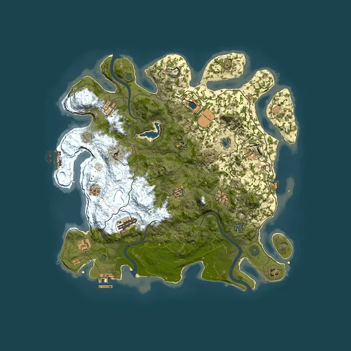 Rust map seed 2103423672, 4000x4000m top-down preview
