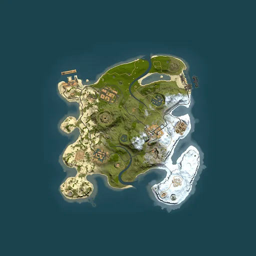 Rust map seed 2121294197, 2500x2500m top-down preview