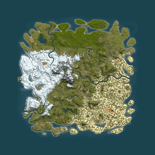 Rust map seed 79150134, 6000x6000m top-down preview
