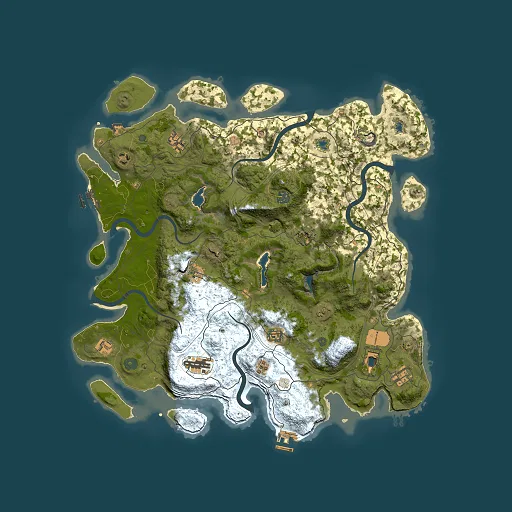 Rust map seed 564921121, 4500x4500m top-down preview