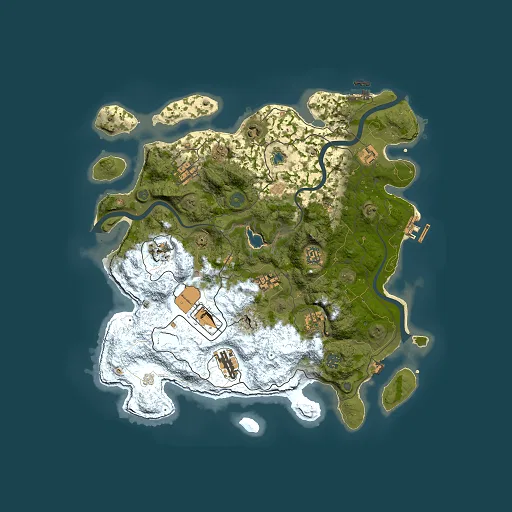 Rust map seed 1777630036, 4000x4000m top-down preview