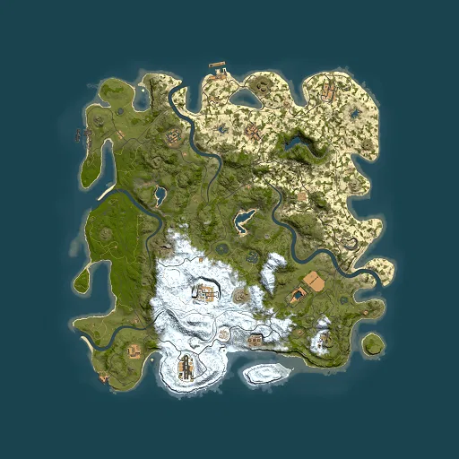 Rust map seed 368220078, 4500x4500m top-down preview