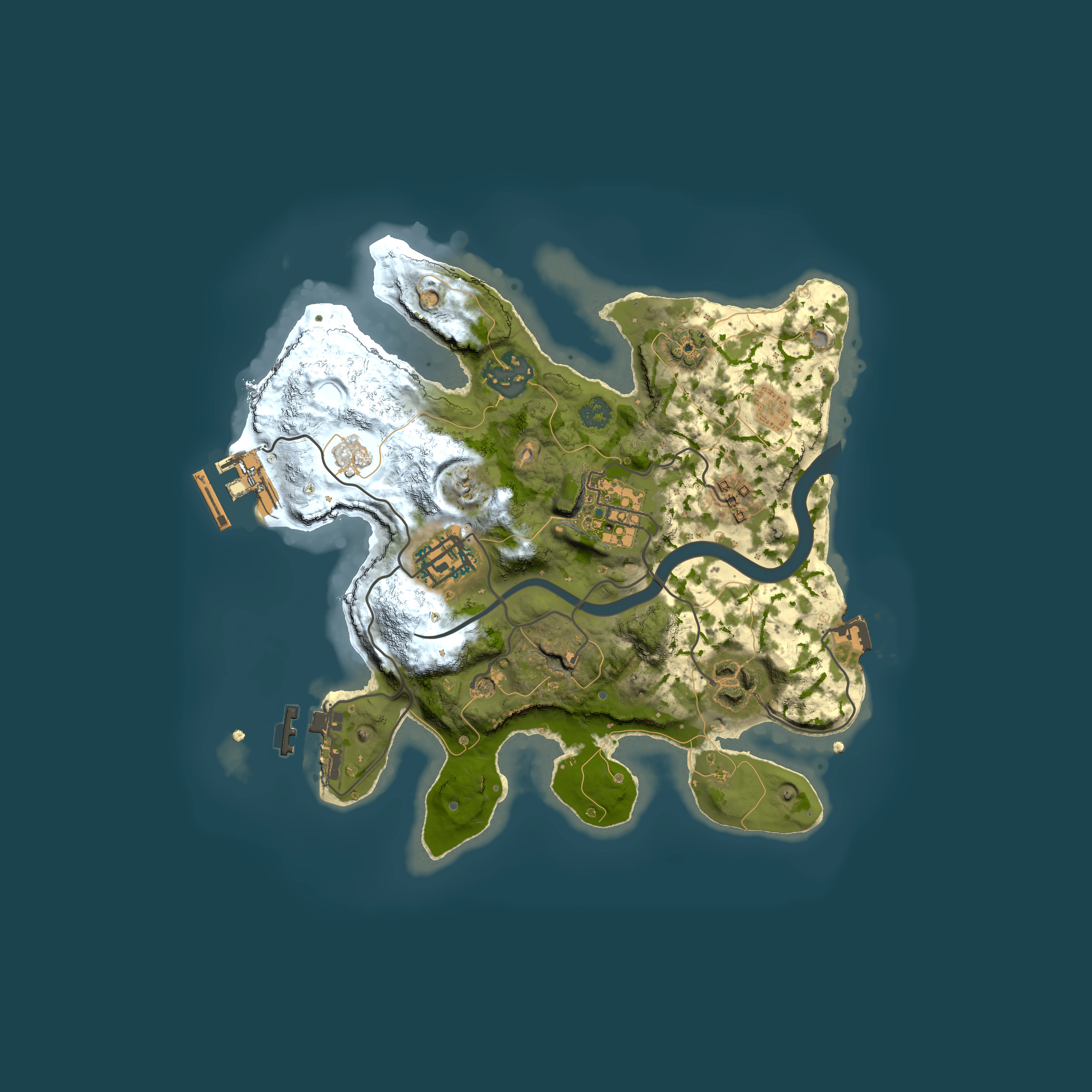 Full top-down render of Rust map seed 331185602, 2500x2500m