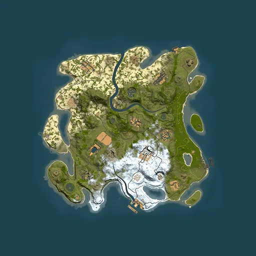 Rust map seed 338688072, 3500x3500m top-down preview