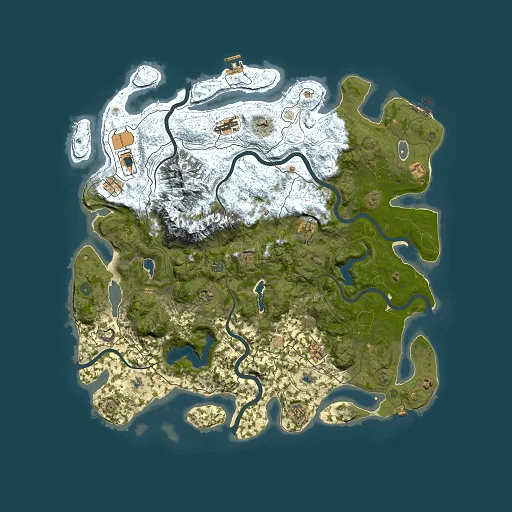 Rust map seed 2139596561, 5000x5000m top-down preview