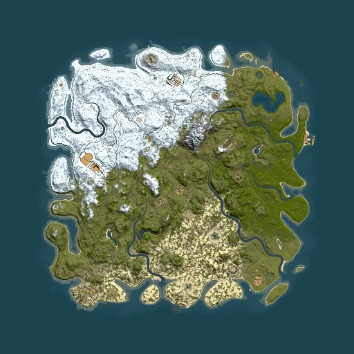 Rust map seed 252098500, 6000x6000m top-down preview