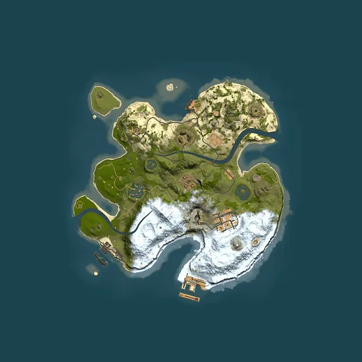 Rust map seed 1070484704, 2500x2500m top-down preview