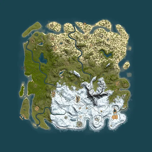 Rust map seed 834310011, 5500x5500m top-down preview