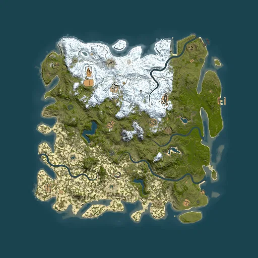 Rust map seed 222755618, 5500x5500m top-down preview