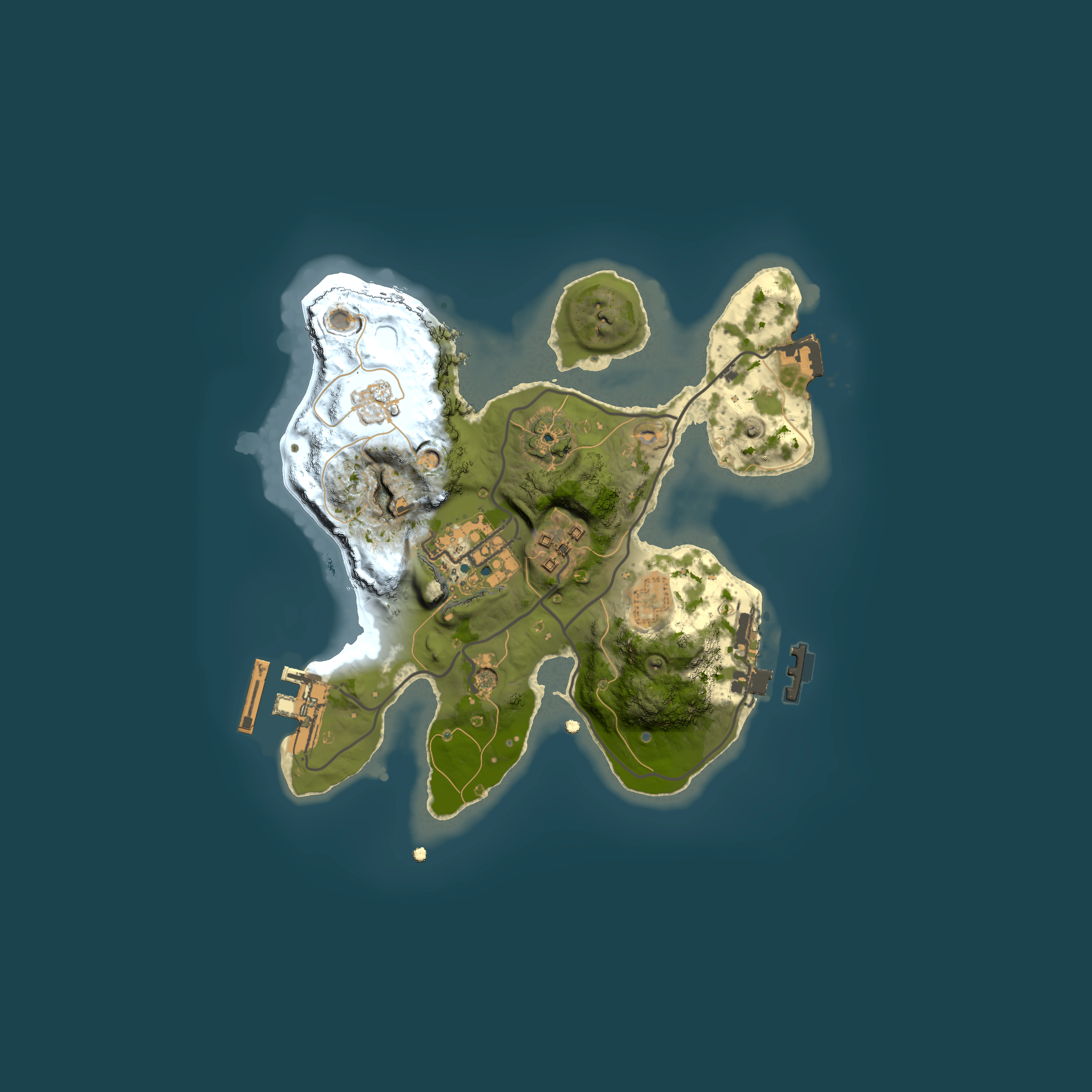 Full top-down render of Rust map seed 2095382926, 2000x2000m