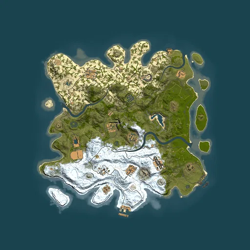 Rust map seed 705447090, 4000x4000m top-down preview