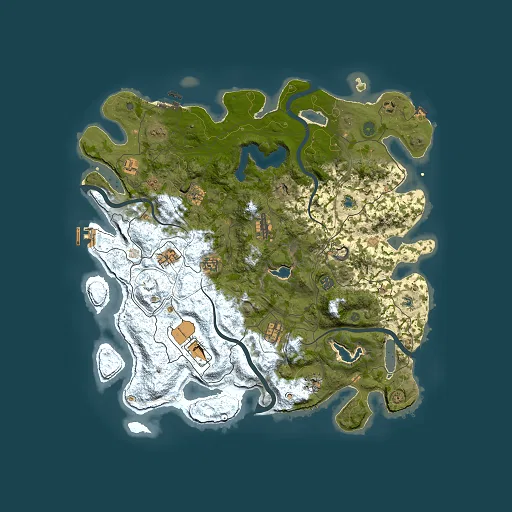 Rust map seed 477931741, 4500x4500m top-down preview