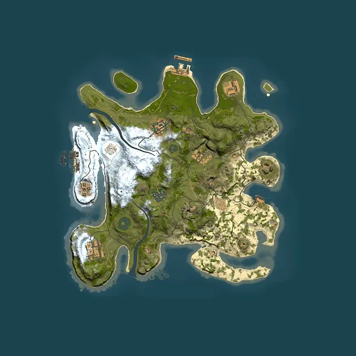 Rust map seed 1321082693, 3000x3000m top-down preview