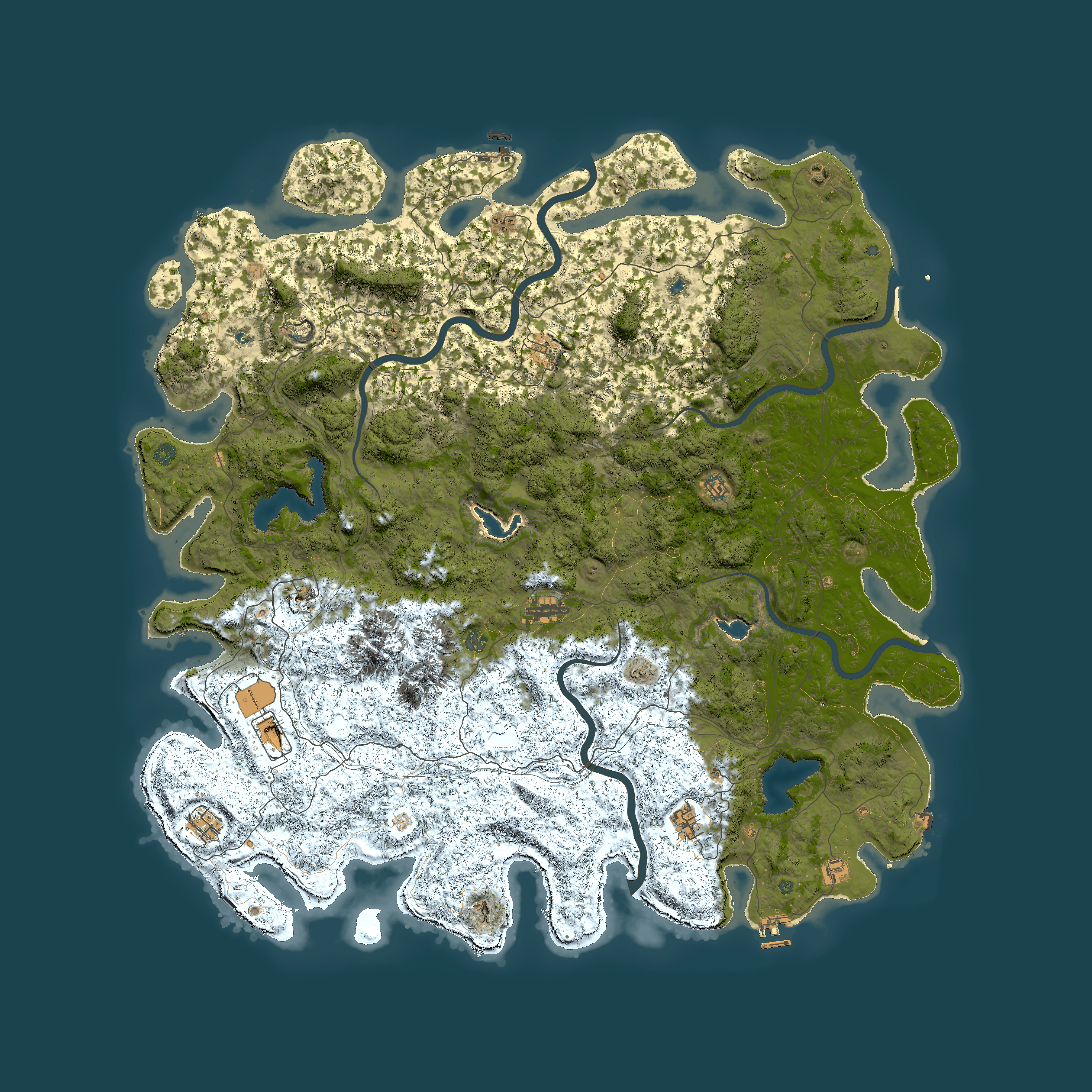 Full top-down render of Rust map seed 627102136, 6000x6000m