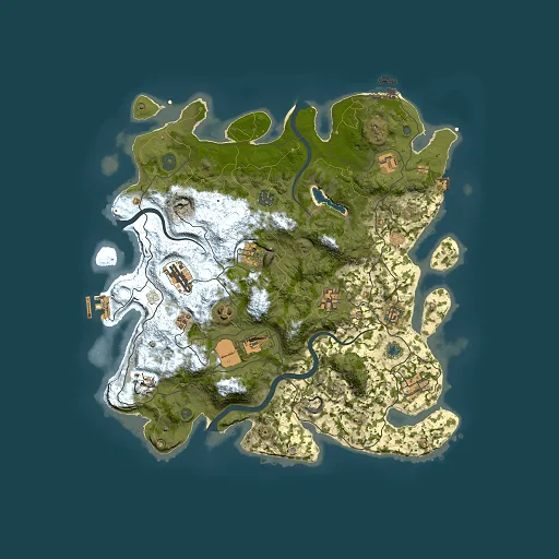 Rust map seed 324862425, 4000x4000m top-down preview