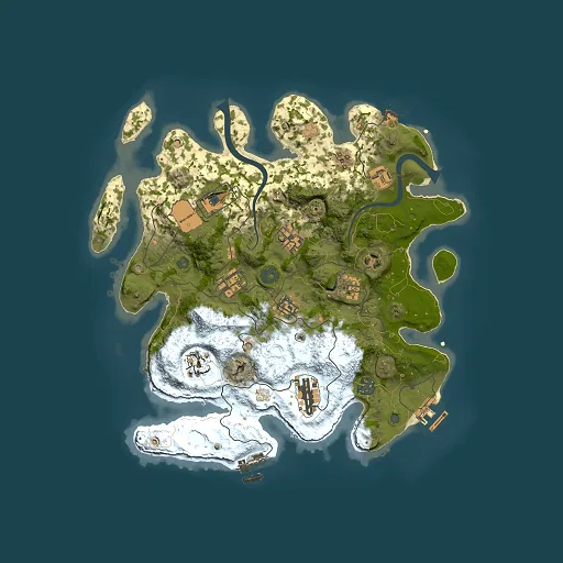 Rust map seed 1659614265, 3500x3500m top-down preview