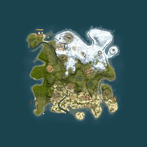 Rust map seed 2063589672, 3000x3000m top-down preview