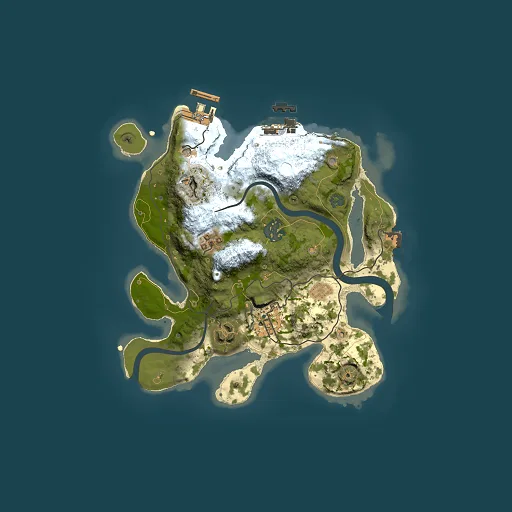 Rust map seed 1209610863, 2500x2500m top-down preview