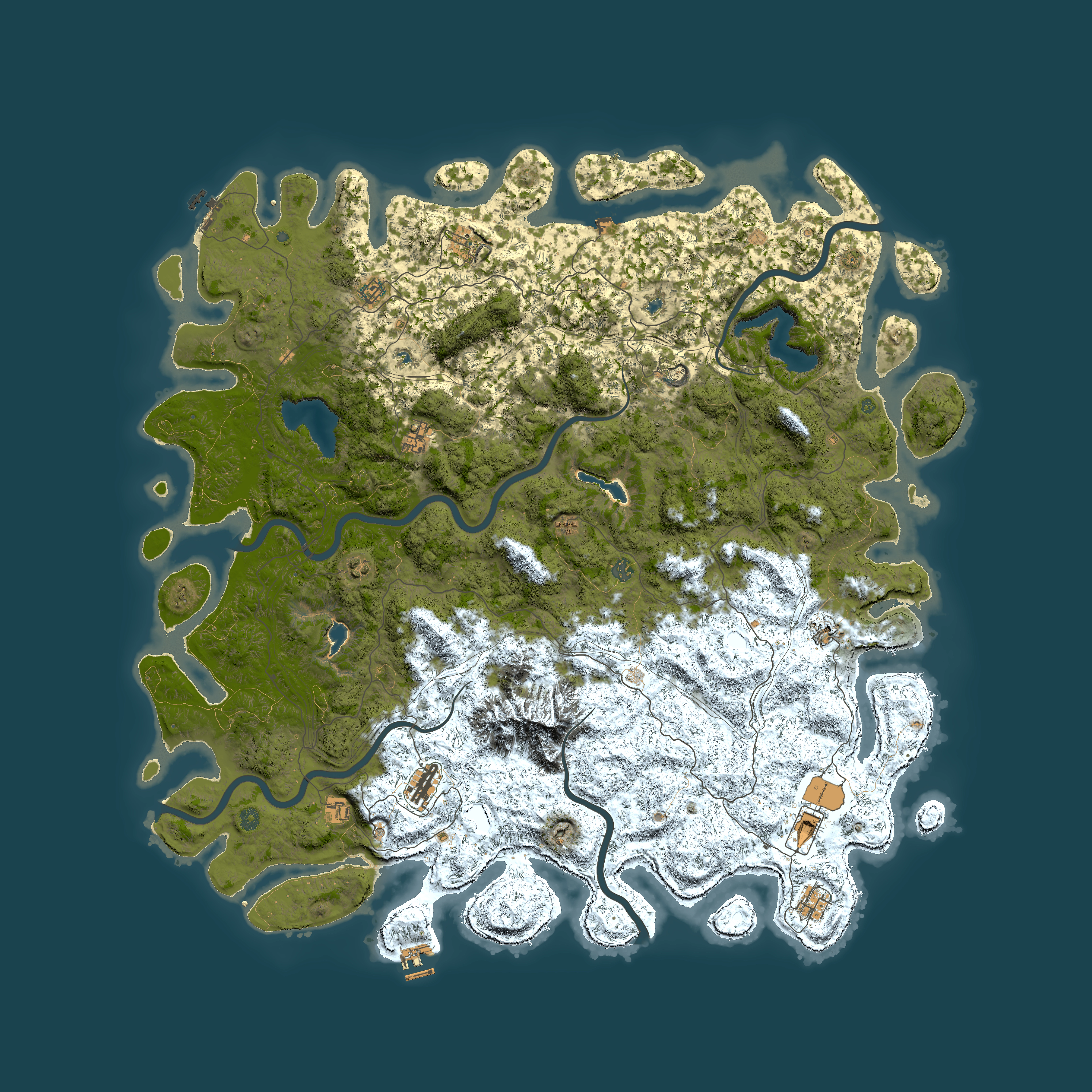 Full top-down render of Rust map seed 761892760, 6000x6000m
