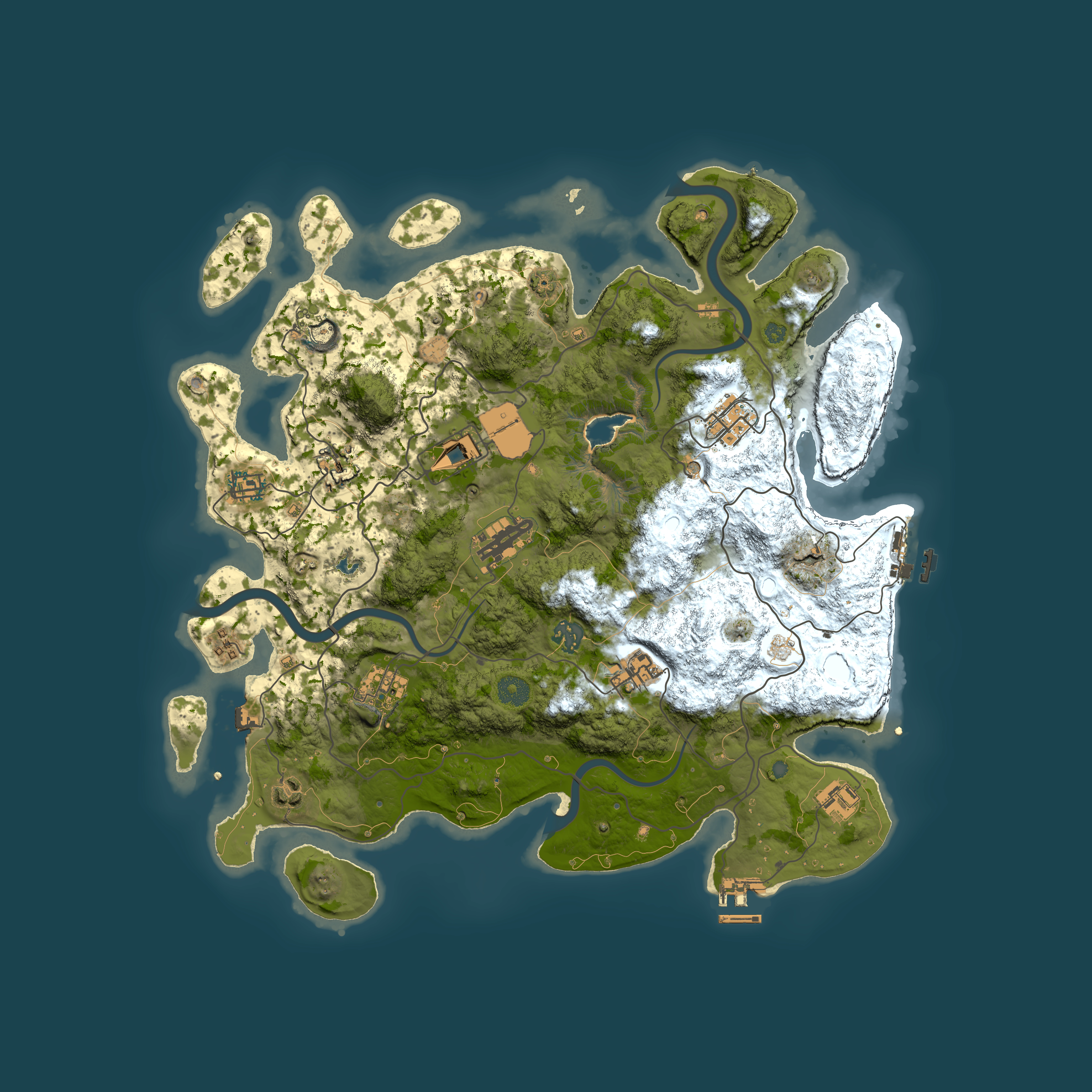 Full top-down render of Rust map seed 954006624, 4000x4000m
