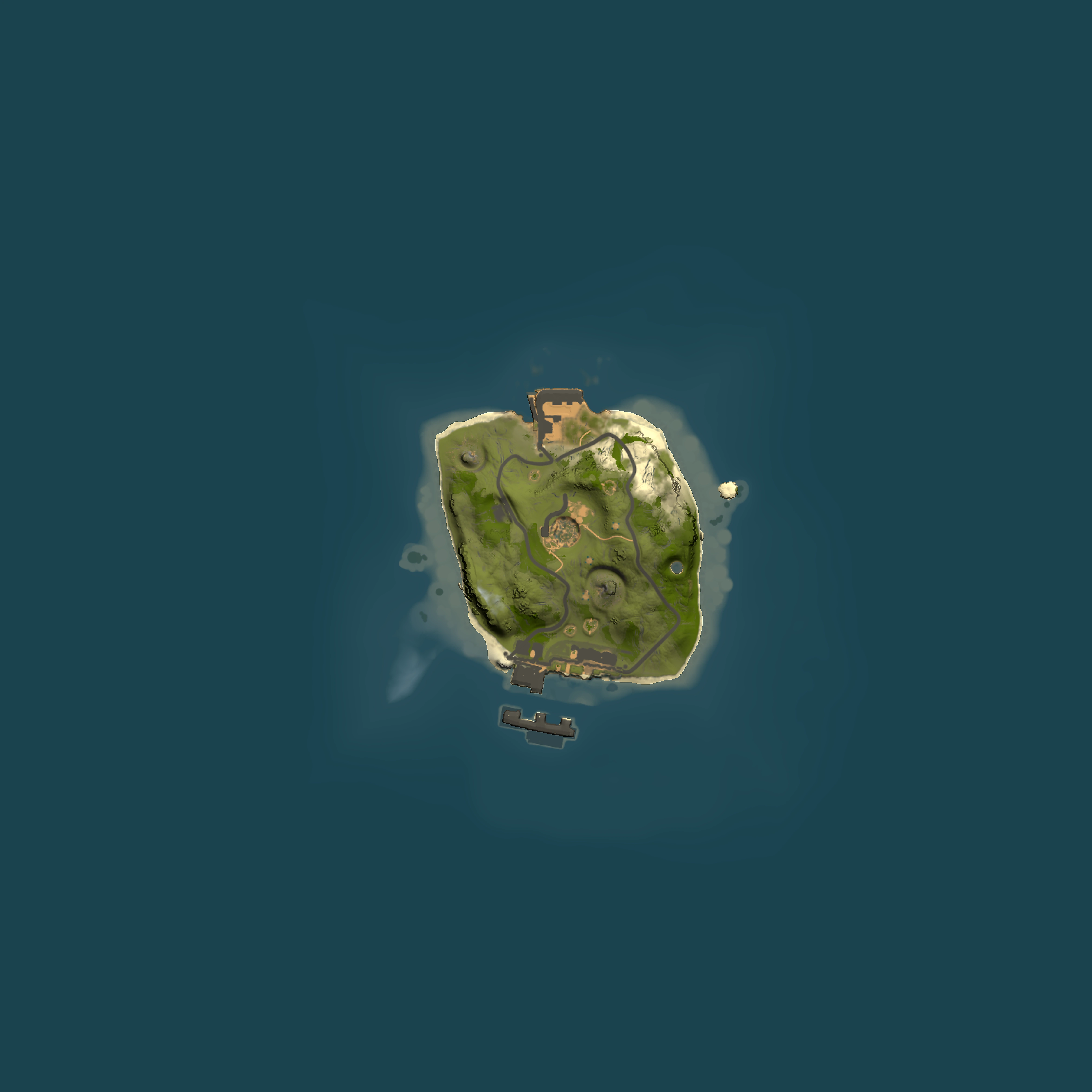 Full top-down render of Rust map seed 781272564, 1500x1500m