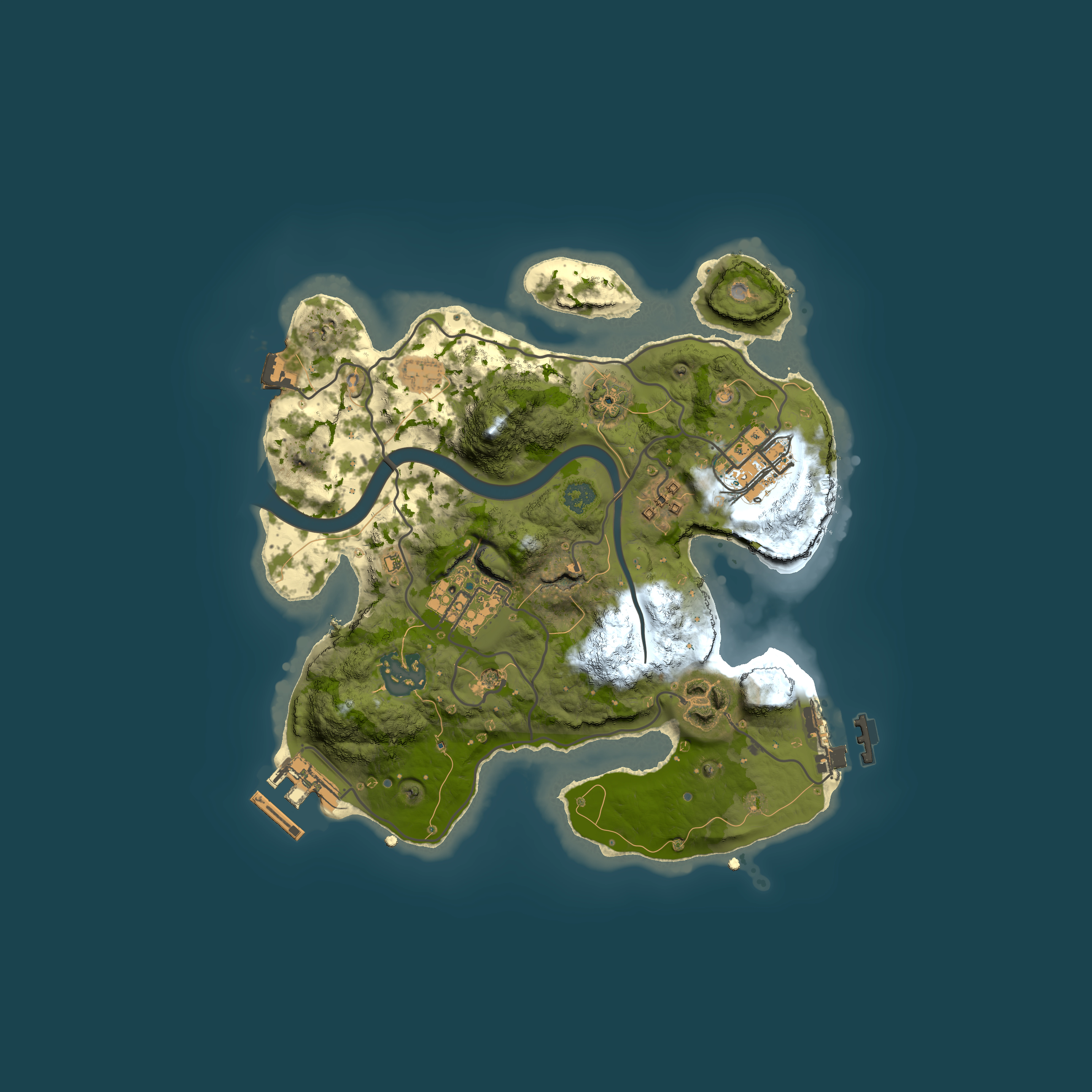 Full top-down render of Rust map seed 1379038488, 2500x2500m