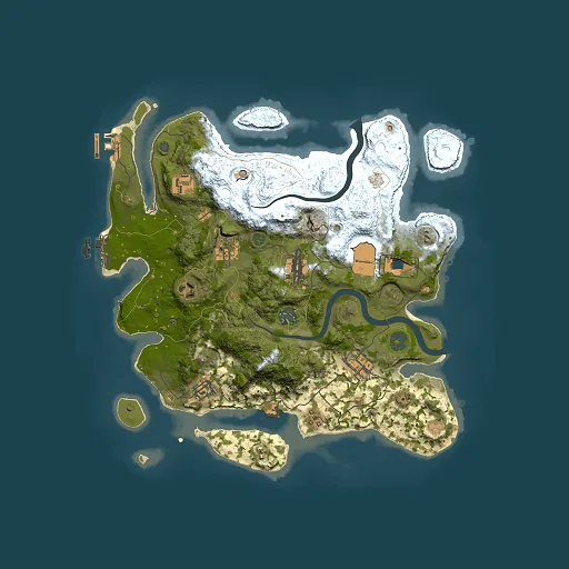 Rust map seed 1916201785, 3500x3500m top-down preview