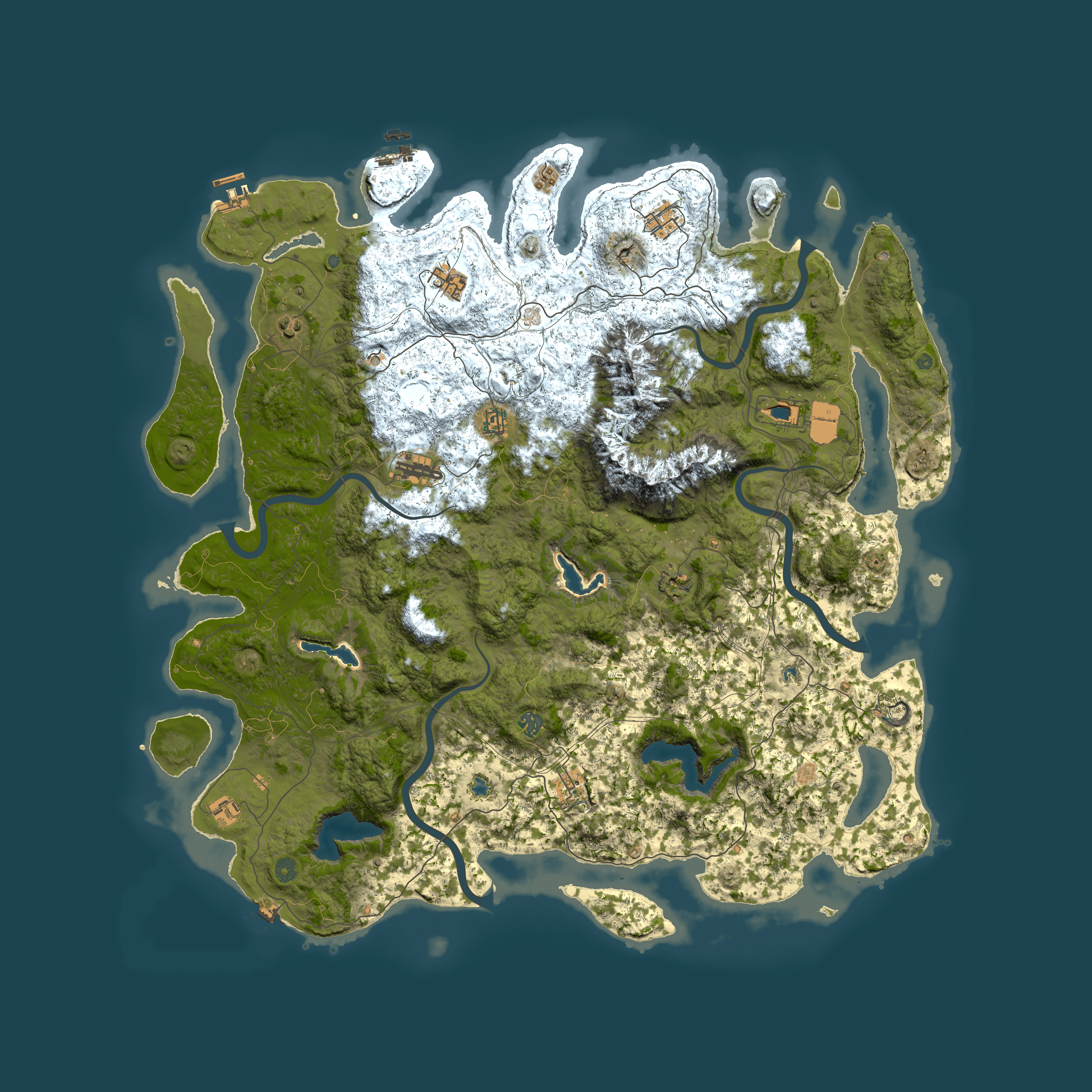 Full top-down render of Rust map seed 1593517303, 5500x5500m