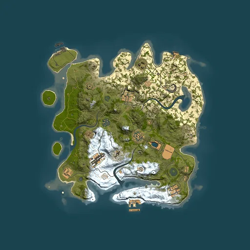 Rust map seed 167362550, 3500x3500m top-down preview