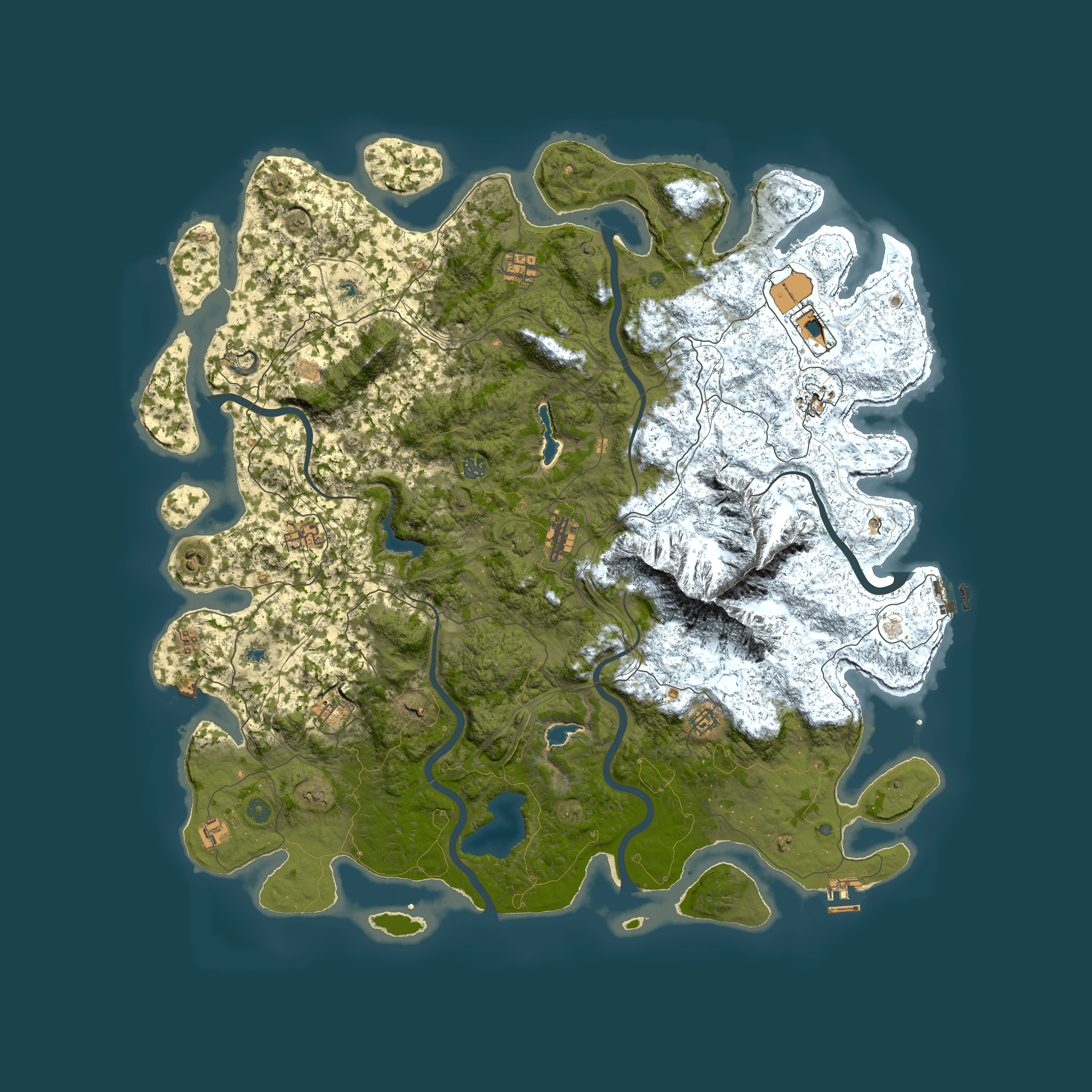 Full top-down render of Rust map seed 1394973318, 5500x5500m