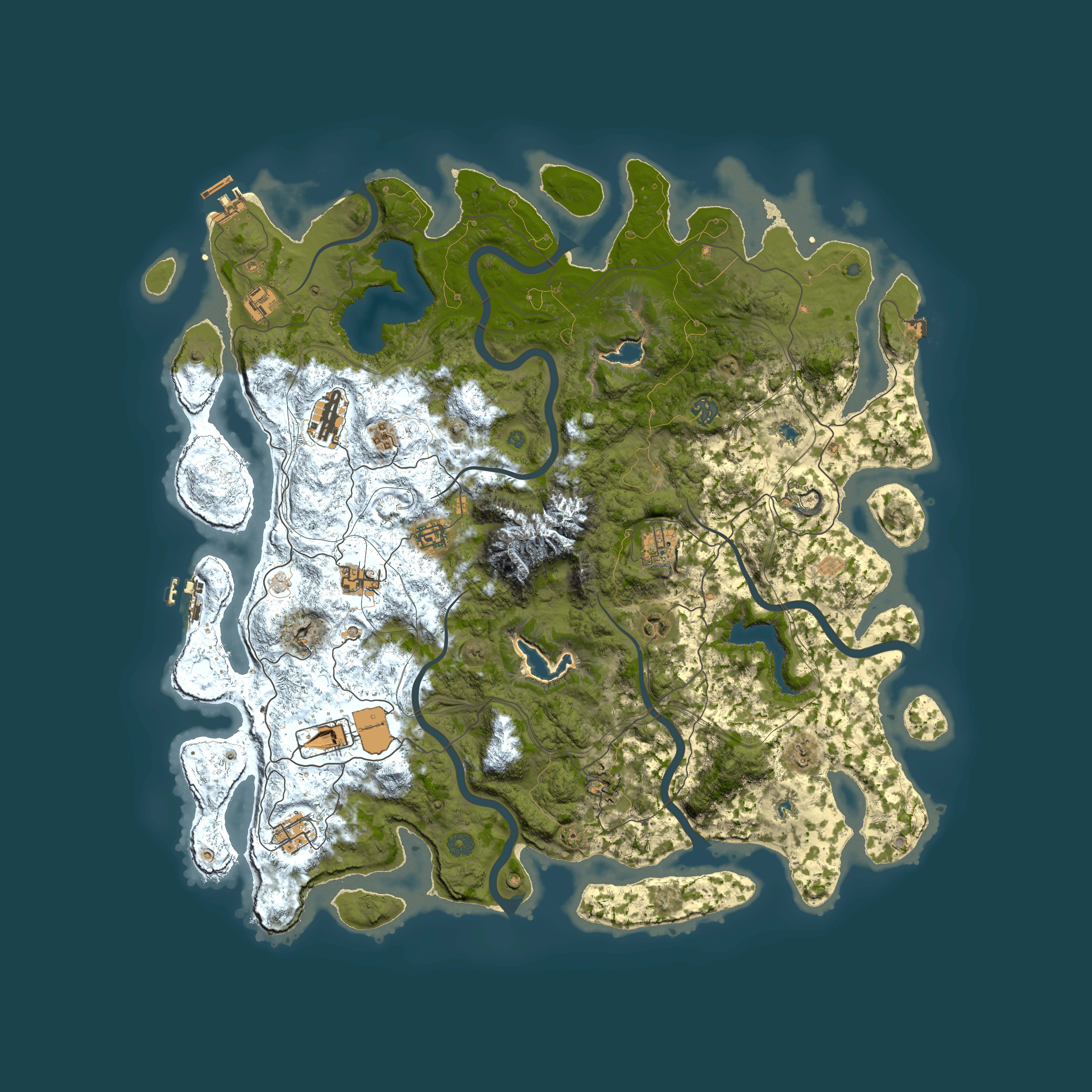 Full top-down render of Rust map seed 1726665310, 5000x5000m