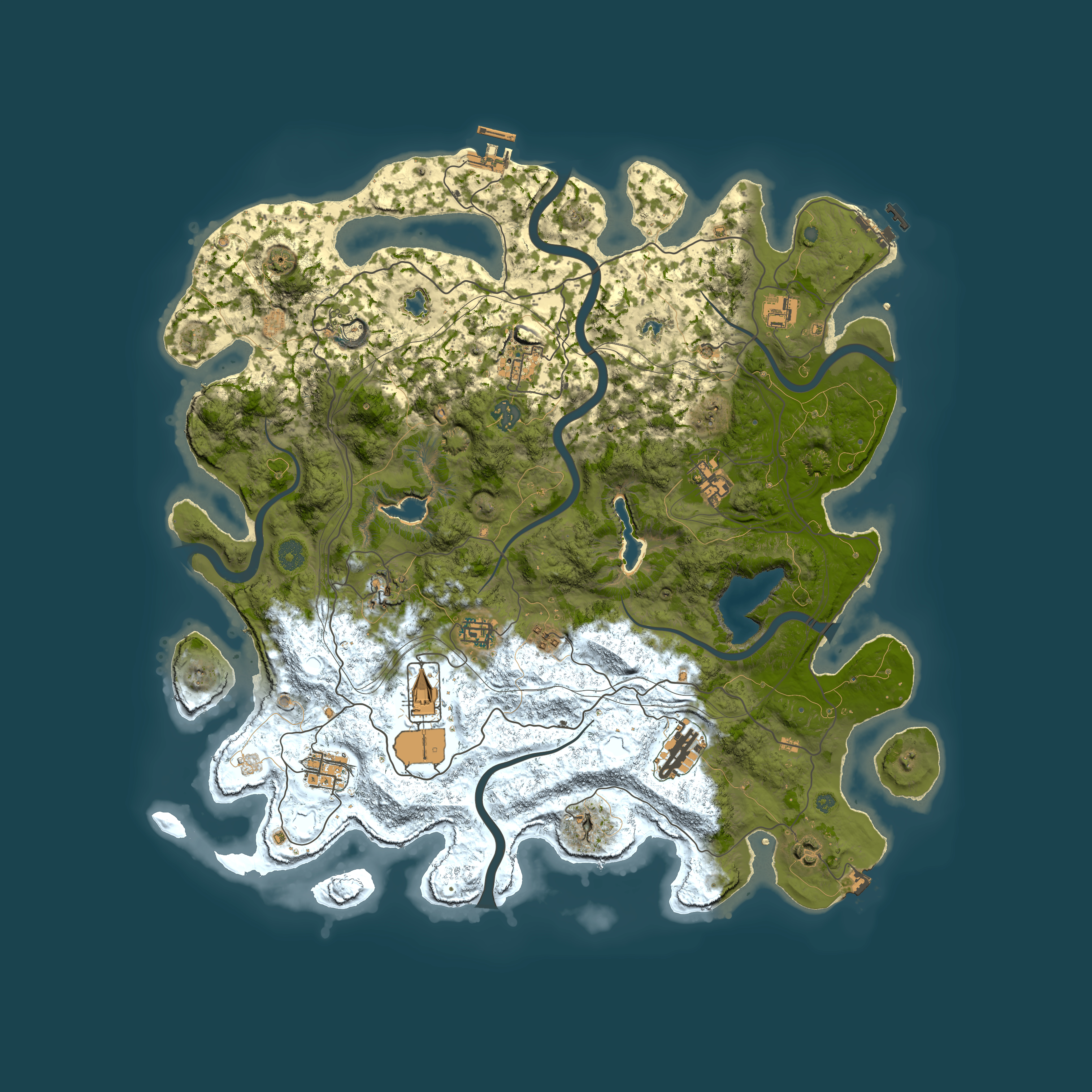 Full top-down render of Rust map seed 527783290, 4500x4500m