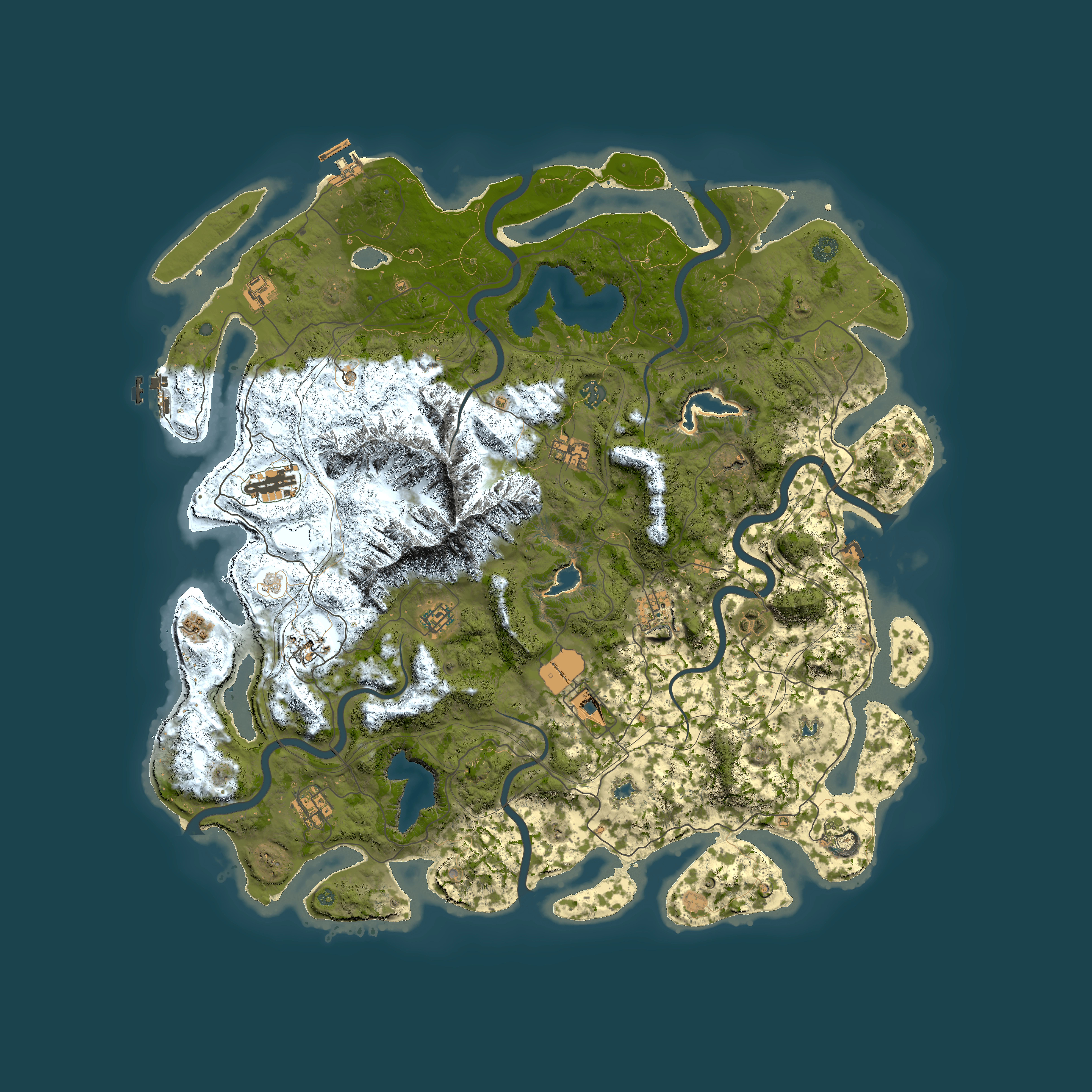 Full top-down render of Rust map seed 939418162, 5000x5000m