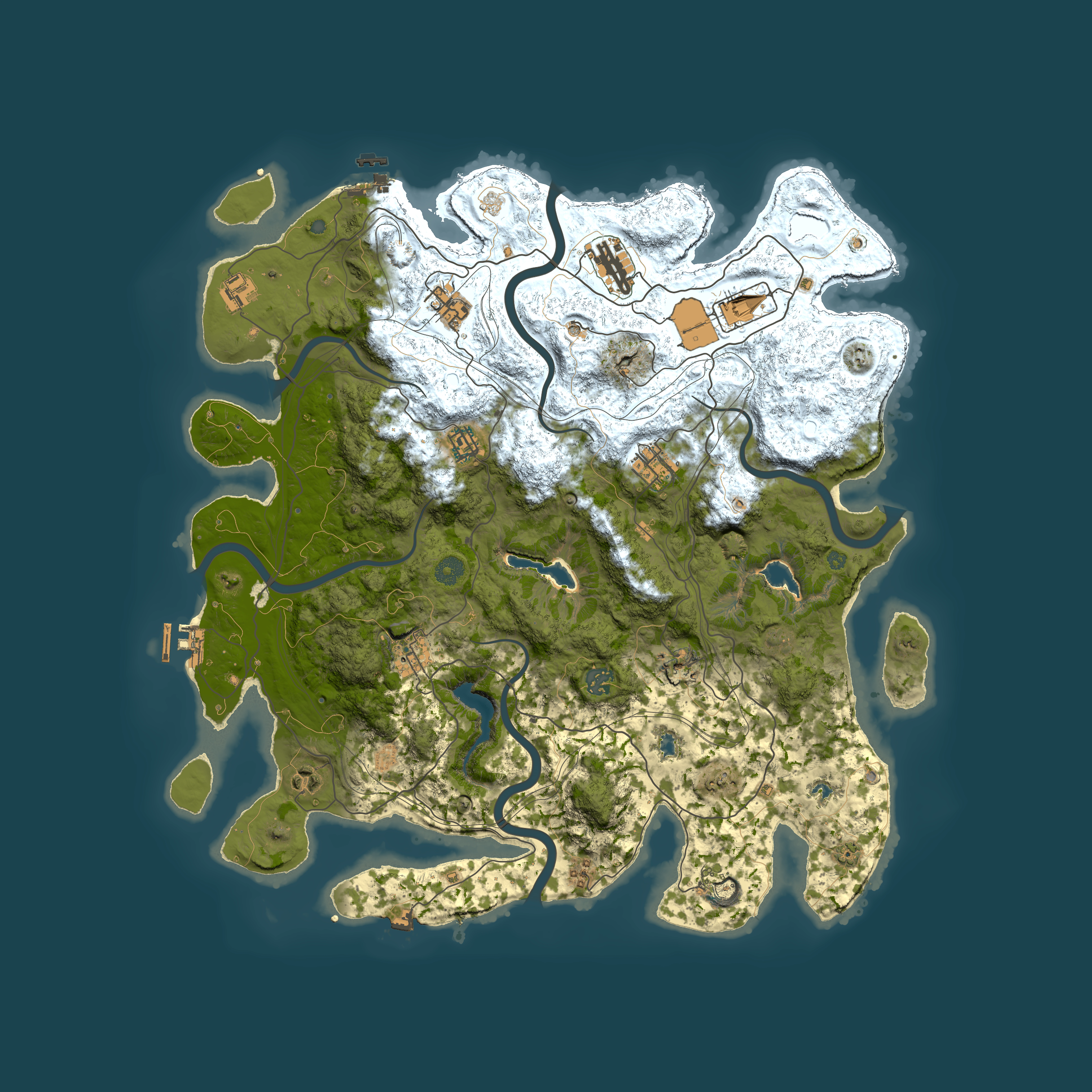 Full top-down render of Rust map seed 1608868272, 4500x4500m