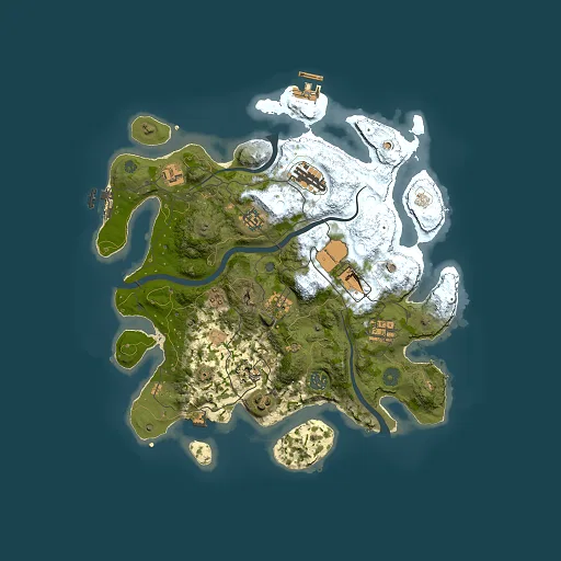 Rust map seed 2008781376, 3500x3500m top-down preview
