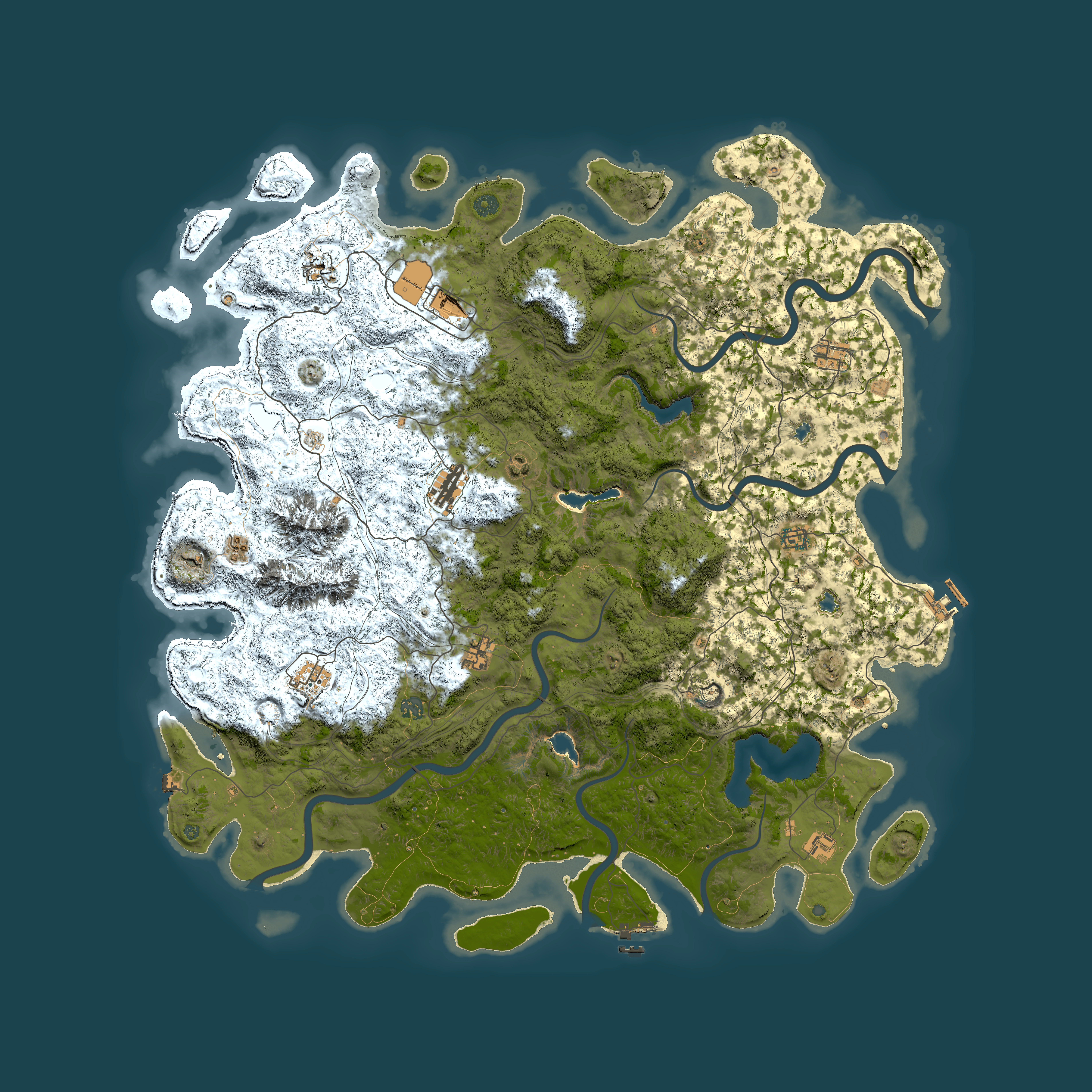Full top-down render of Rust map seed 1014254547, 5500x5500m