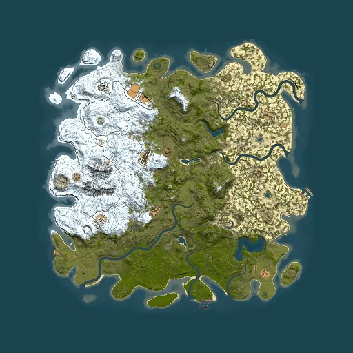 Rust map seed 1014254547, 5500x5500m top-down preview